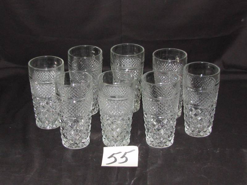 lot 55 image: Anchor Hocking Wexford Ice Tea Glasses