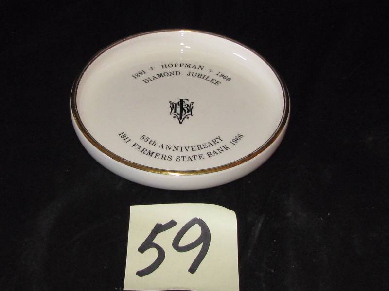 lot 59 image: Hoffman, Mn. Jubilee Ashtray