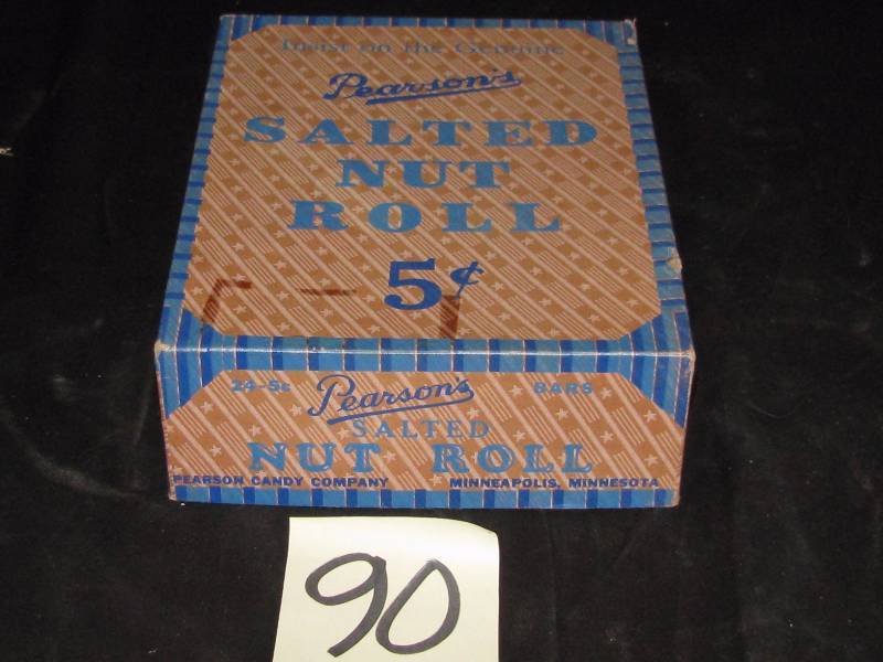 lot 90 image: Pearsons 5 cent Salted Nut Roll Box