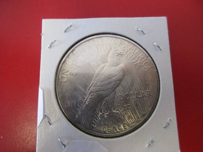 Lot #8 - 1923-P Silver Peace Dollar in BU Condition.