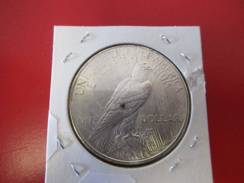 Lot #9 - 1925-P Silver Peace Dollar in BU Condition.