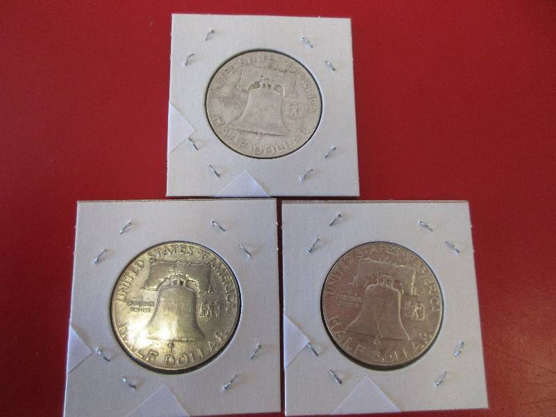 Lot #36 - 1949-P, 1961-D and 1962-D Franklin Half Dollars