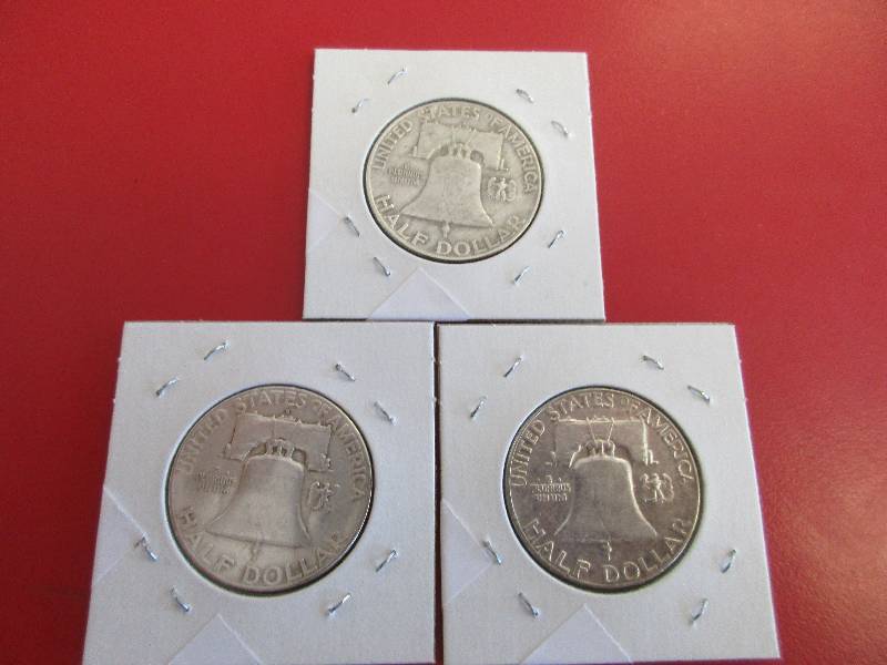 Lot #38 - 1952-P, D and S Franklin Half Dollars