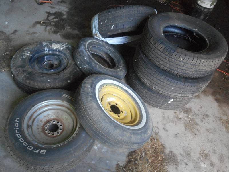 lot 4 image: Lot Of (8) Assorted Used Wheels & T...