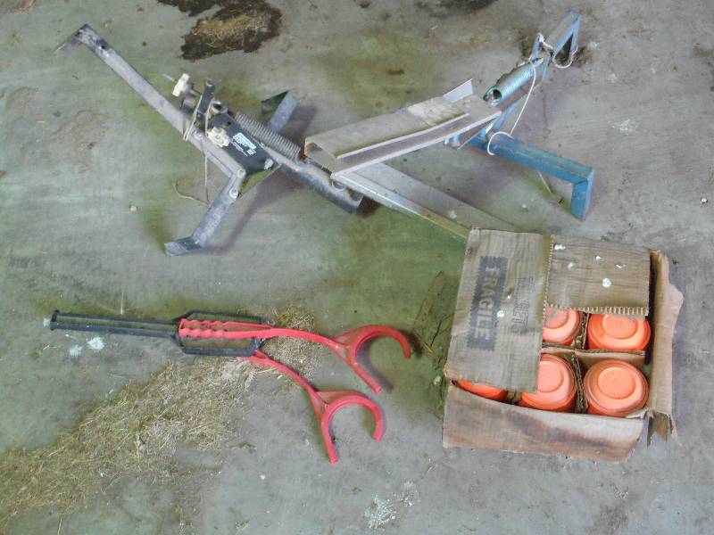 lot 12 image: Lot  Of (3) Clay Target Throwers & ...