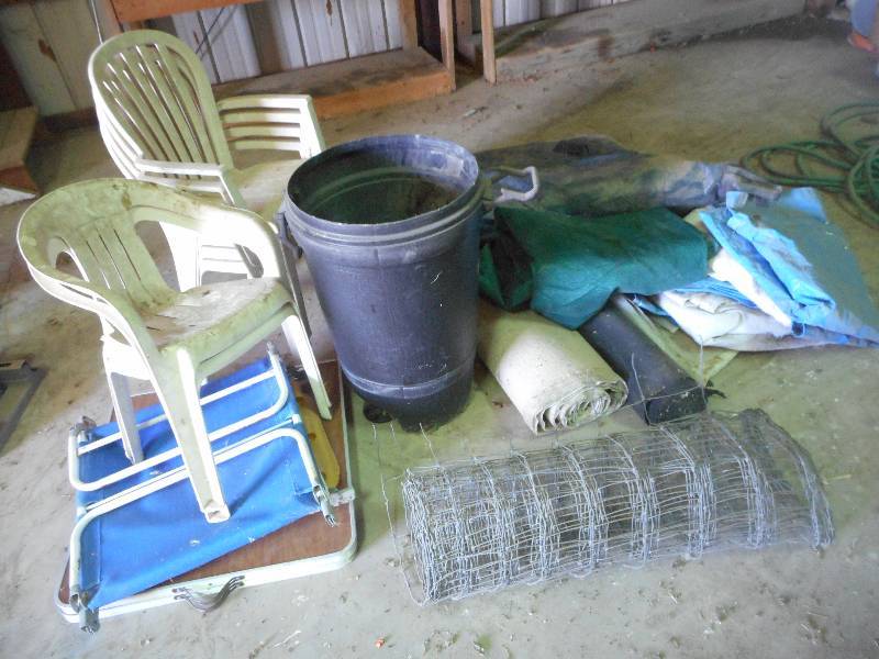lot 24 image: Lot Of Lawn Chairs, Commercial Tar...