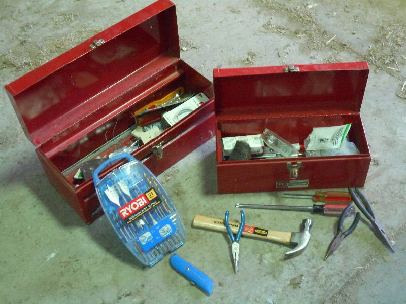 lot 26 image: (2) Steel Toolboxes With Misc Tool ...