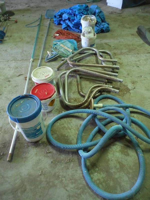 lot 31 image: Large Lot Of Assorted Pool Supplies...
