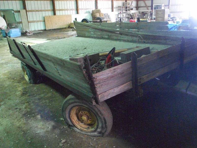 lot 40 image: 8x14 FarmHay Wagon, Pin-Hitch, N...