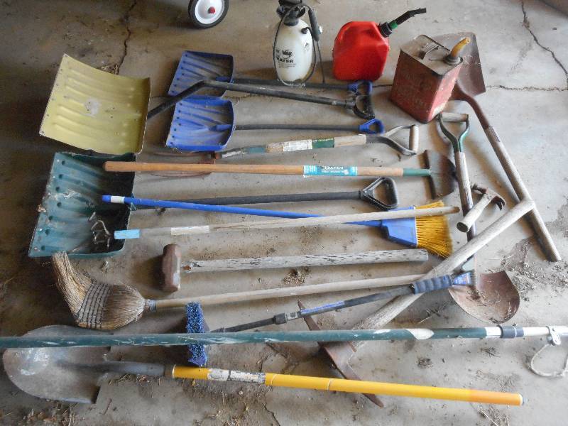 lot 57 image: Lot Of Assorted Hand Tools & Fuel C...