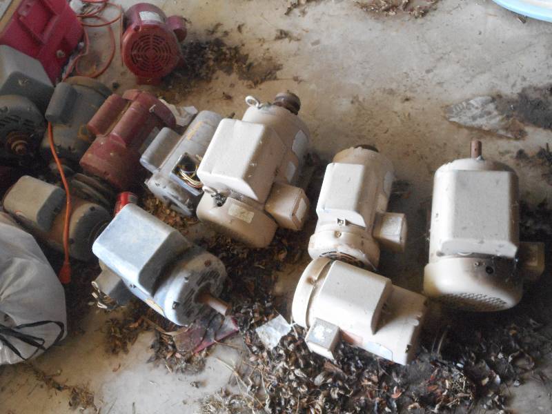 lot 61 image: Lot Of (16) Electric Motors For Scr...