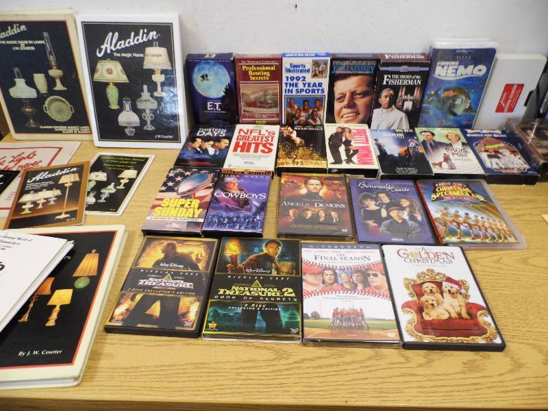 DVDs - VHS  - Books
