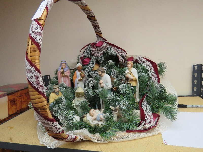 Nativity Scene in Basket
