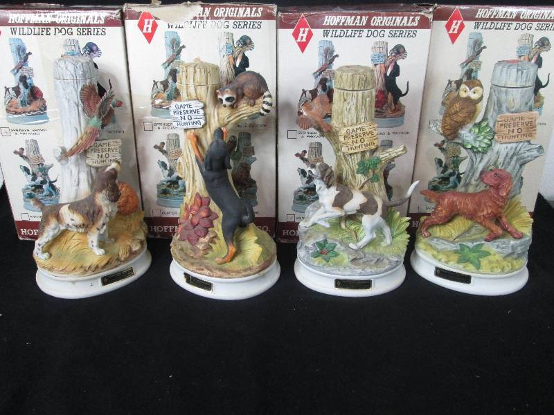 lot 112 image: Hoffman Music Box Game Preserve Decanters