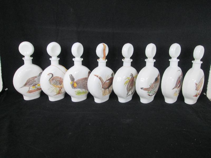lot 124 image: J W Dant Field Bird Decanters