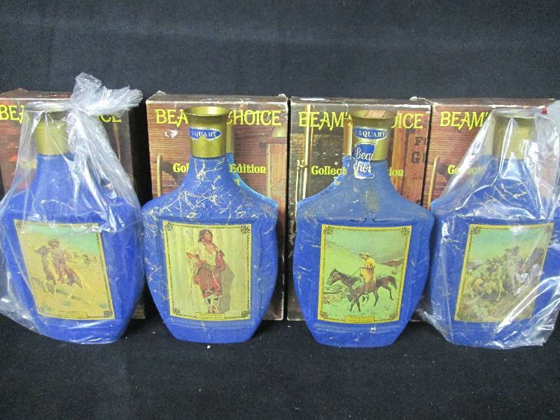 lot 138 image: JIM Beam Decanters With Artist Fredric Remington.