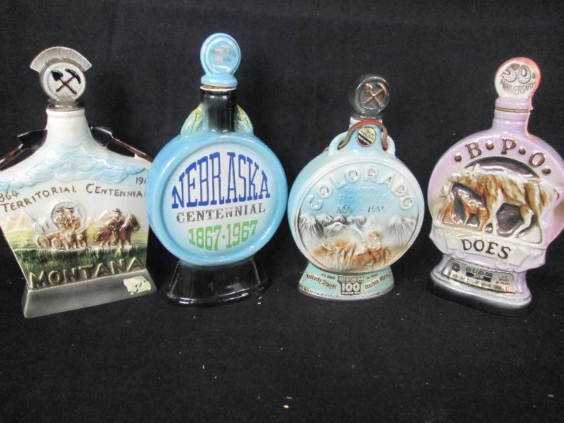 lot 142 image: JIM Beam Decanters Montana, Nebraska, Colorado
