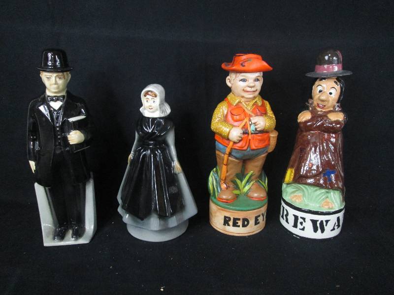 lot 149 image: 2 Old Style Colony Winery & 2 Other Decanters