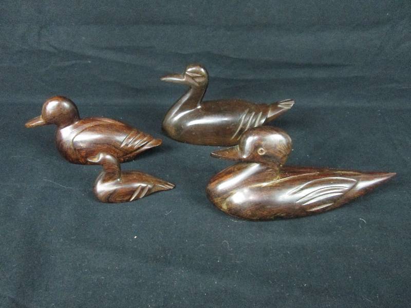 lot 24 image: Iron Wood  Ducks