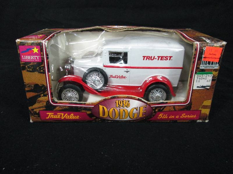 lot 58 image: Liberty Die Cast Coin Bank 1936 Dodge