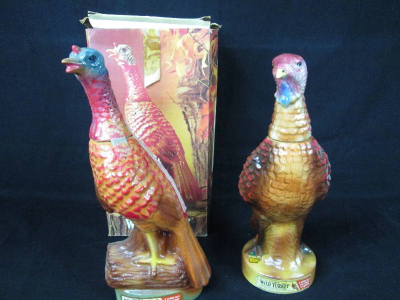 lot 89 image: Wild Turkey Whiskey Decanters # 1 &3