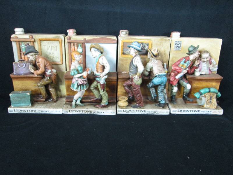 lot 99 image: Lion Stone Decanters Cowboy Bar