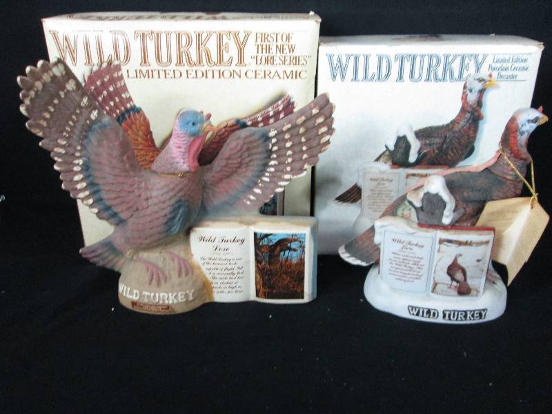 lot 104 image: Wild Turkey Decanter 1 & 2