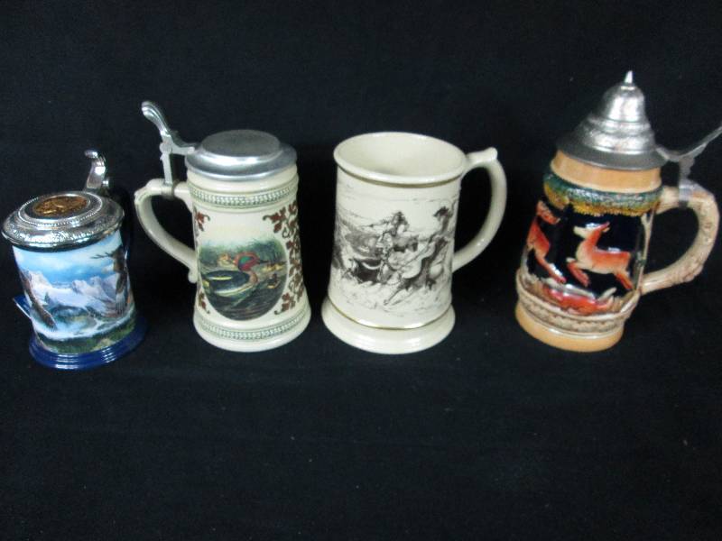 lot 158 image: Franklin Mint & Other Beer Steins