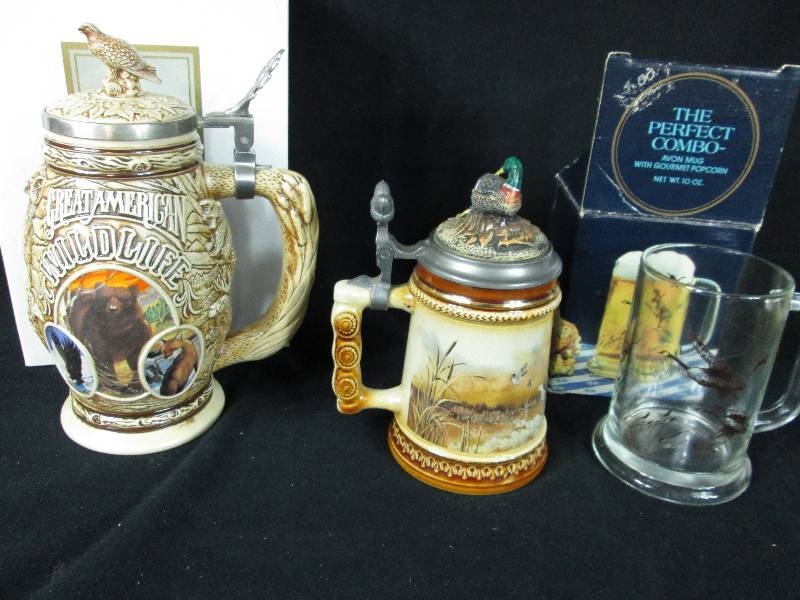 lot 163 image: Assorted Beer Steins
