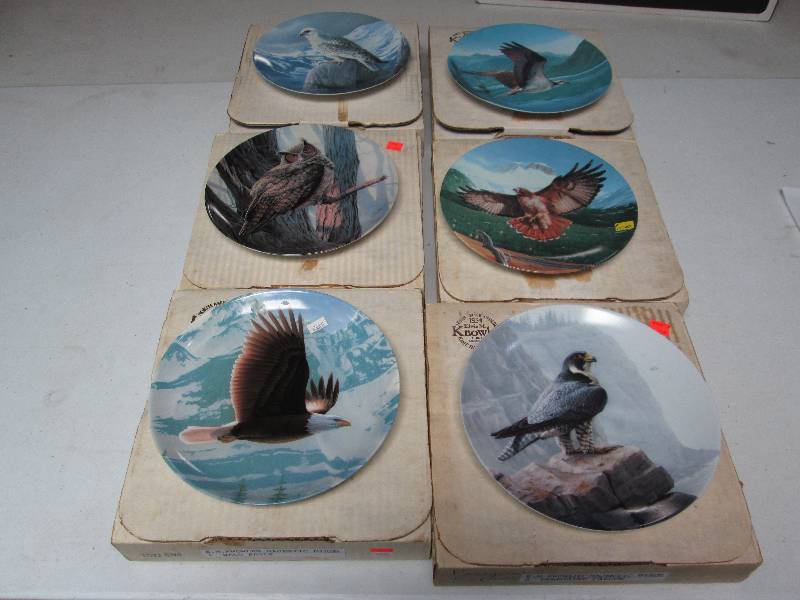 lot 184 image: 6 Plates From The Majestic Birds Series
