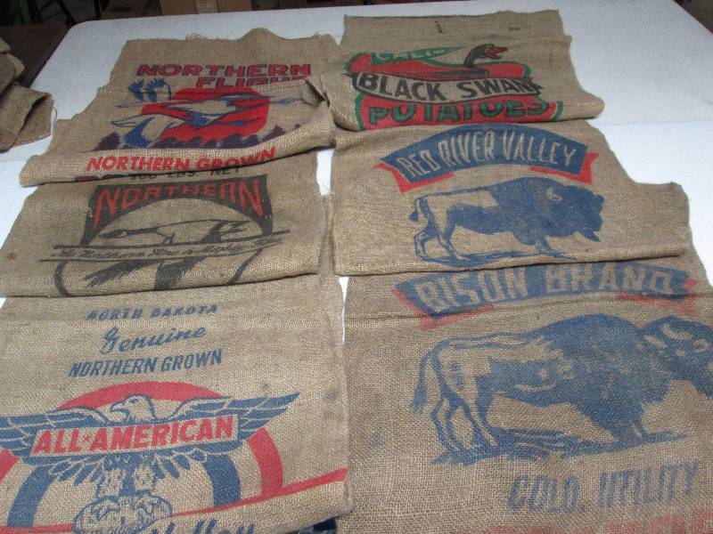 lot 188 image: Burlap Potato With Great Art