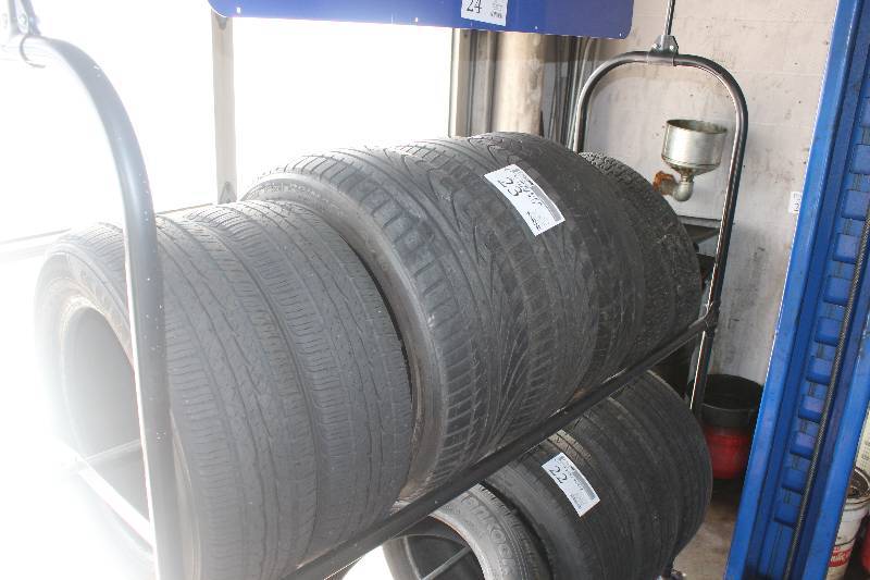 lot 23 image: Lot of (4) Tires 2) P17565R14 AND 2) P22545R17