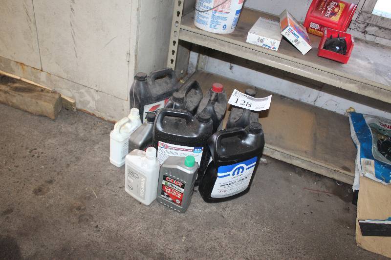 lot 128 image: Lot of (10) Automotive Fluids Including Coolant, Oil