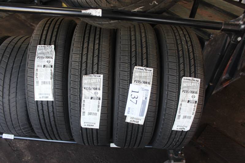 lot 137 image: Lot of (4) Goodyear Integrity P22570R16 All-Season Radial Tires