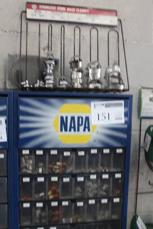 lot 151 image: NAPA Hose Clamps Parts Organizer