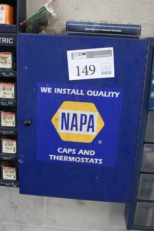 lot 149 image: NAPA Caps & Thermostat Organizer