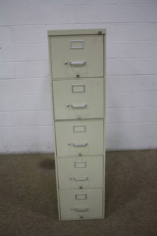 5- Drawer File Cabinet (Tan Color)