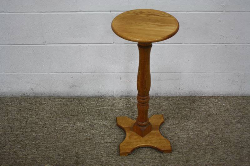 Solid Oak Plant Stand
