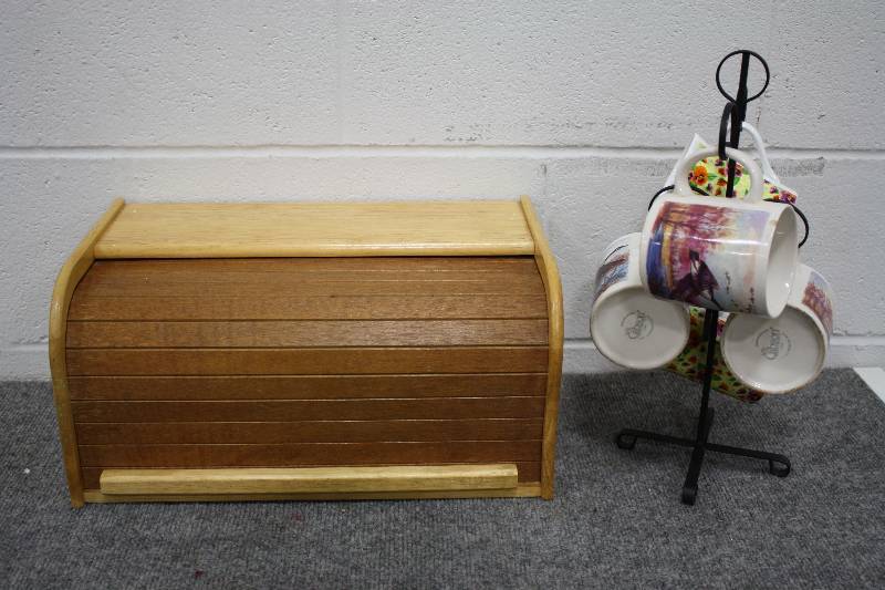 Bread Box & Mug Rack