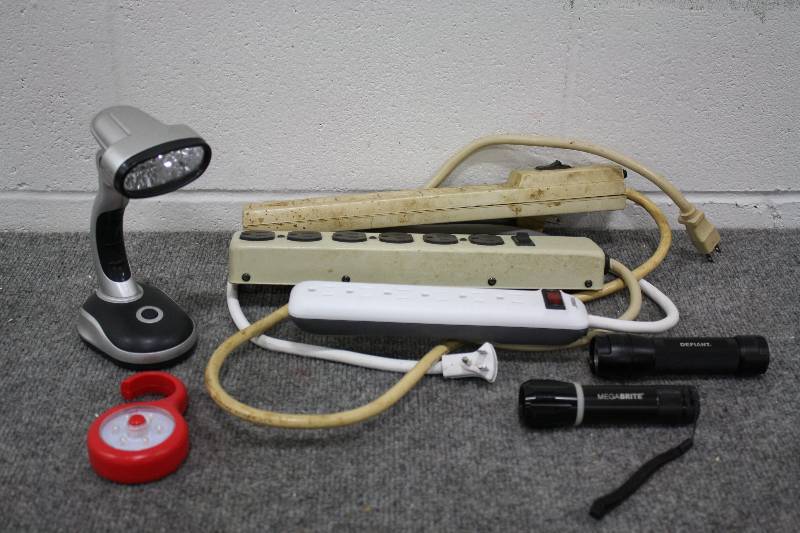 LED Lights, Flashlights & Surge Protectors
