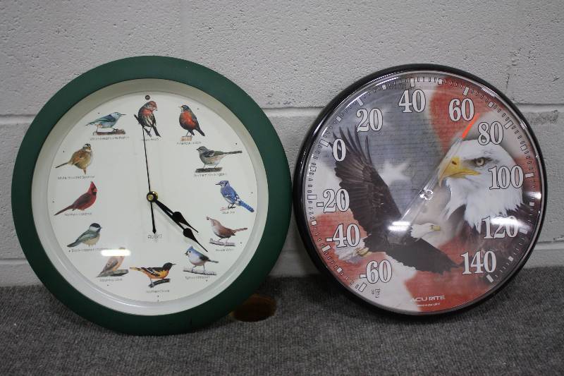 Bird Clock, Eagle Thermometer