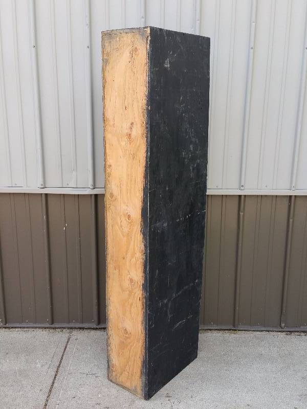 Black Painted Plywood Stage  Item Display  Storage