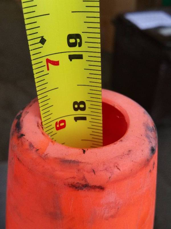 18 Orange Rubber Safety Cone x12