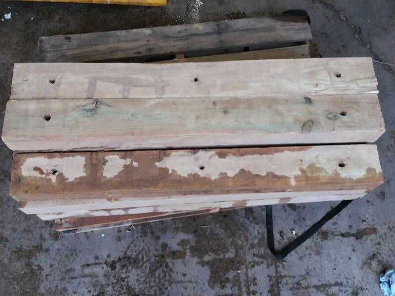 48 Wood Block Tire Guide  Parking Curb x11