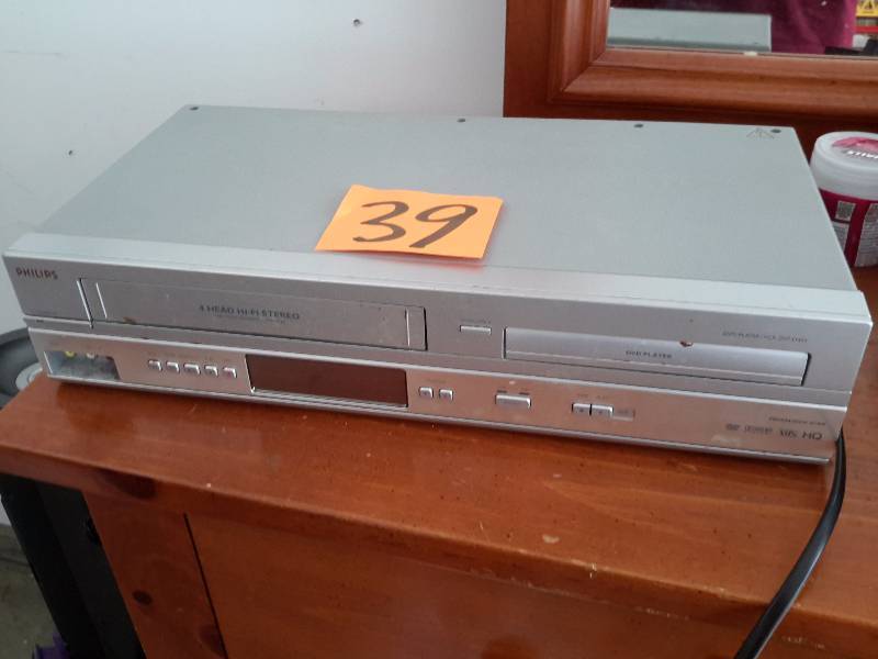 Phillips, DVDVHS player.. Untested, but owner says it works