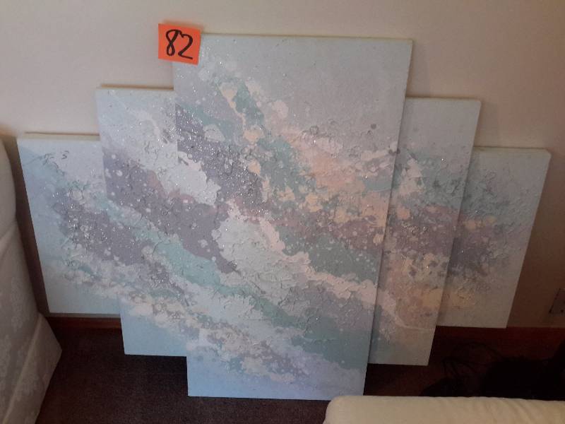 Nice 3 dimensional art piece.  50 in w x 40 in h.
