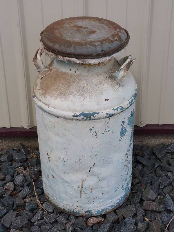 lot 14 image: Antique Milk Can
