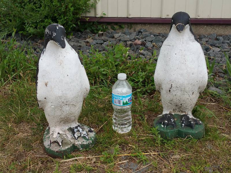 lot 18 image: Concrete Penguin Lawn Dcor