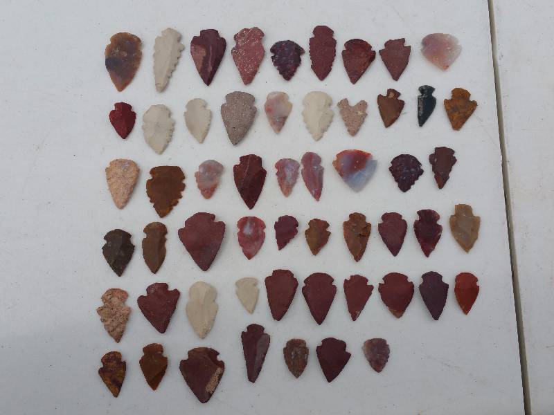 lot 60 image: Group of (55) Arrow Heads
