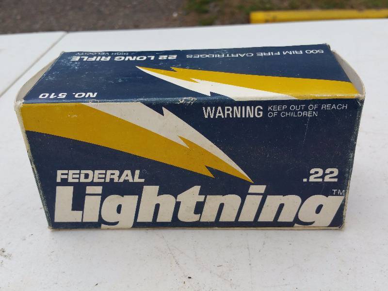 lot 76 image: Brick of Lightning .22 Long Rifle by Federal (500 Rounds)